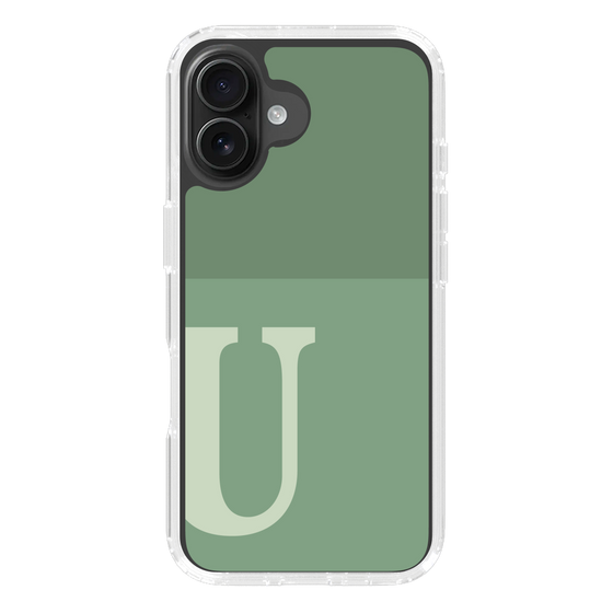 Slim Protection Case［ オリジナル - initial two tone - U green ］