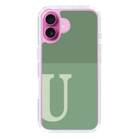 Slim Protection Case［ オリジナル - initial two tone - U green ］