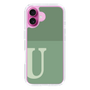 Slim Protection Case［ オリジナル - initial two tone - U green ］
