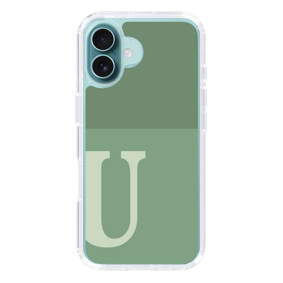 Slim Protection Case［ オリジナル - initial two tone - U green ］