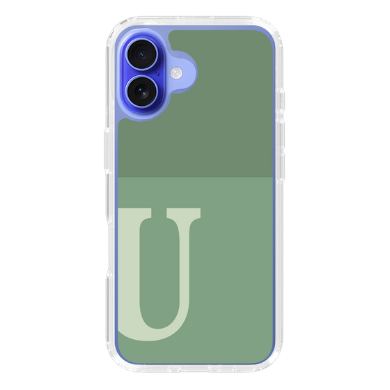 Slim Protection Case［ オリジナル - initial two tone - U green ］