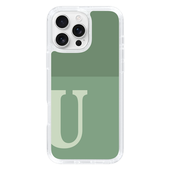 Slim Protection Case［ オリジナル - initial two tone - U green ］