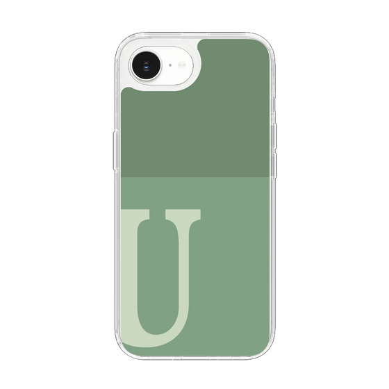 Slim Protection Case［ Original - initial two tone - U green ］