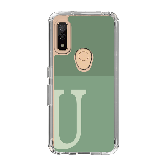 Slim Protection Case［ Original - initial two tone - U green ］