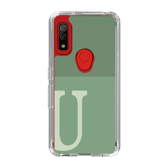 Slim Protection Case［ Original - initial two tone - U green ］