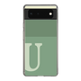 Slim Protection Case［ Original - initial two tone - U green ］