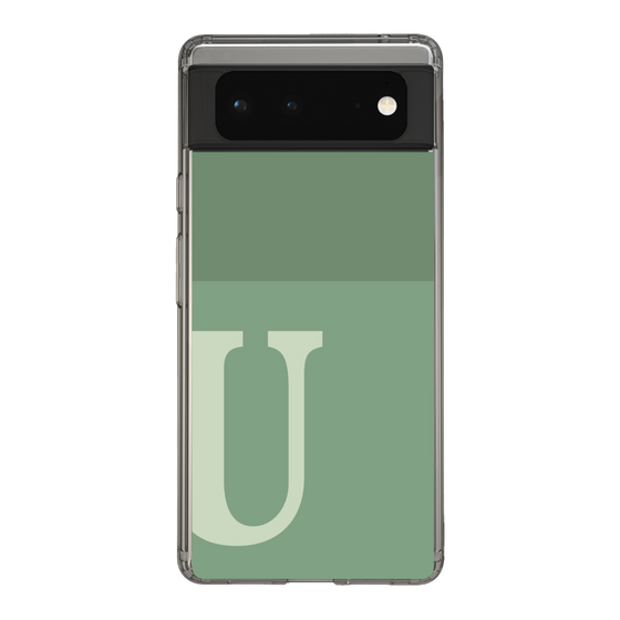 Slim Protection Case［ Original - initial two tone - U green ］