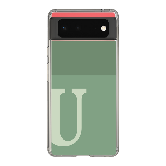 Slim Protection Case［ Original - initial two tone - U green ］