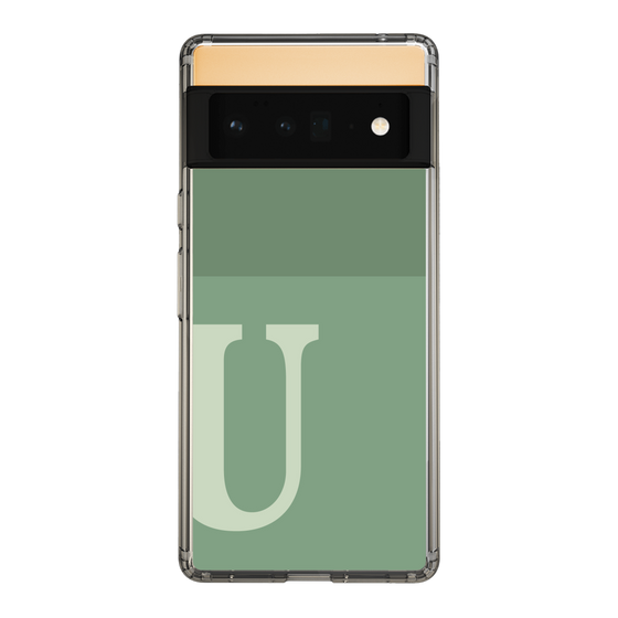 Slim Protection Case［ Original - initial two tone - U green ］