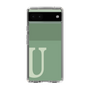 Slim Protection Case［ Original - initial two tone - U green ］