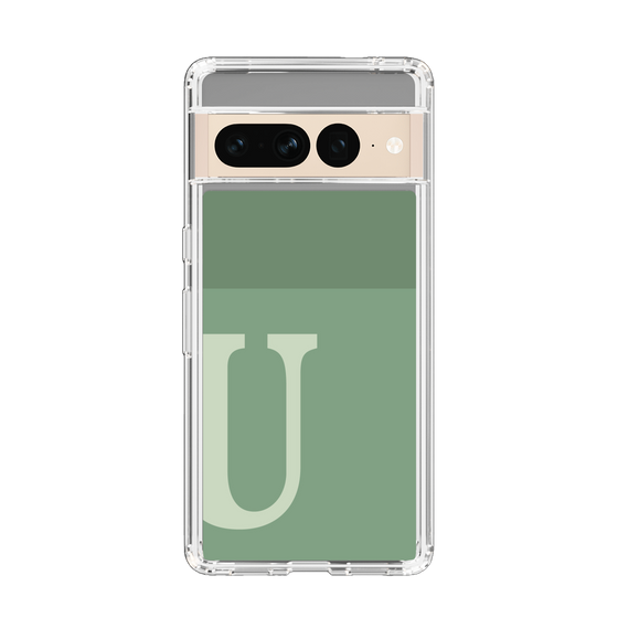 Slim Protection Case［ Original - initial two tone - U green ］