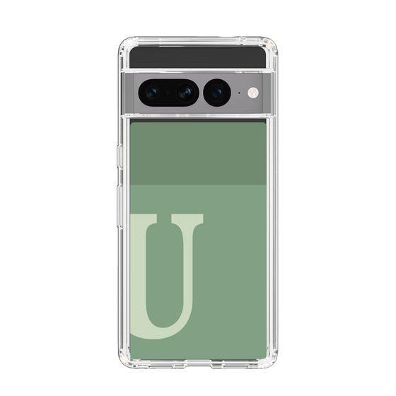 Slim Protection Case［ Original - initial two tone - U green ］
