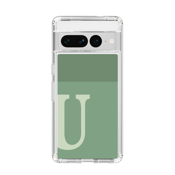Slim Protection Case［ Original - initial two tone - U green ］