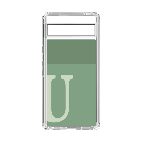 Slim Protection Case［ Original - initial two tone - U green ］