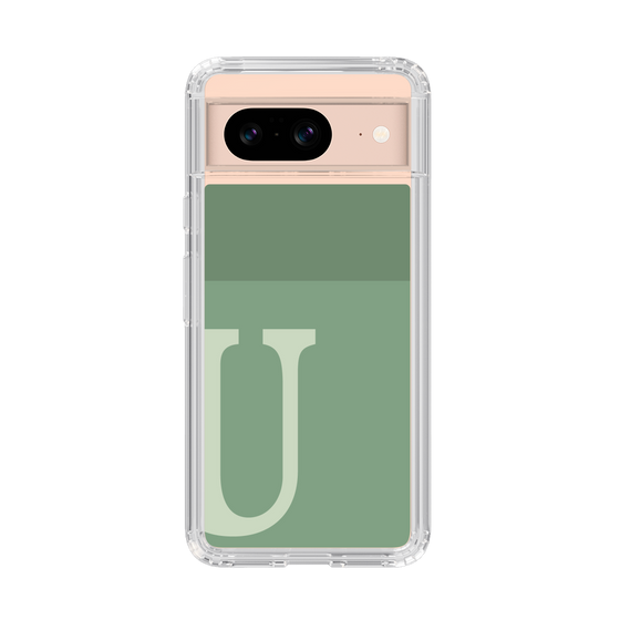 Slim Protection Case［ Original - initial two tone - U green ］