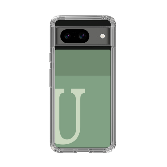 Slim Protection Case［ Original - initial two tone - U green ］
