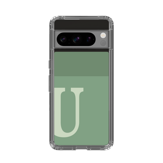 Slim Protection Case［ Original - initial two tone - U green ］