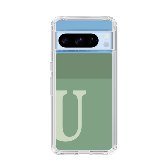 Slim Protection Case［ Original - initial two tone - U green ］