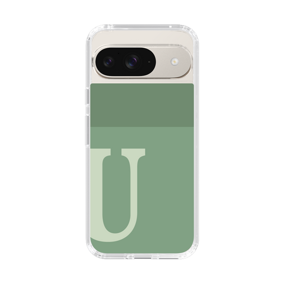 Slim Protection Case［ Original - initial two tone - U green ］
