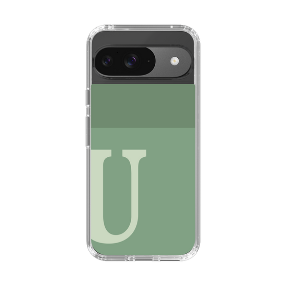 Slim Protection Case［ Original - initial two tone - U green ］