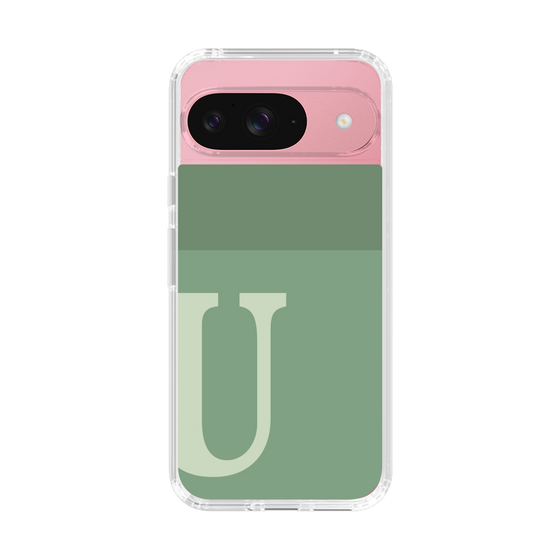 Slim Protection Case［ Original - initial two tone - U green ］