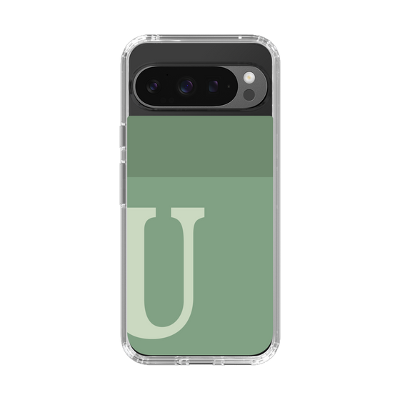 Slim Protection Case［ Original - initial two tone - U green ］