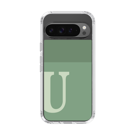 Slim Protection Case［ Original - initial two tone - U green ］