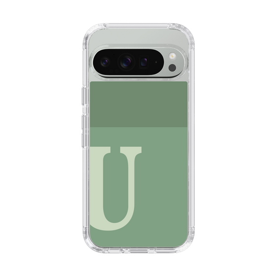 Slim Protection Case［ Original - initial two tone - U green ］
