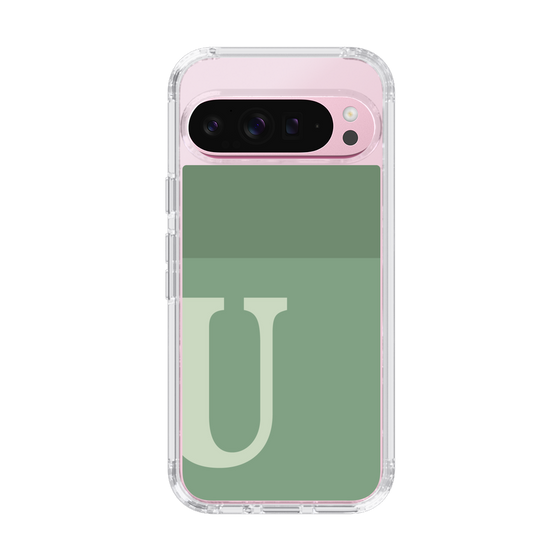 Slim Protection Case［ Original - initial two tone - U green ］