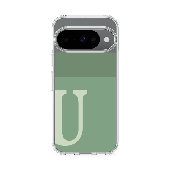 Slim Protection Case［ Original - initial two tone - U green ］