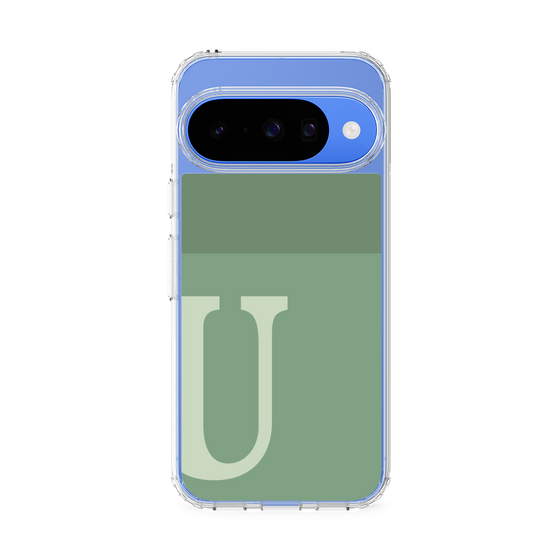 Slim Protection Case［ Original - initial two tone - U green ］