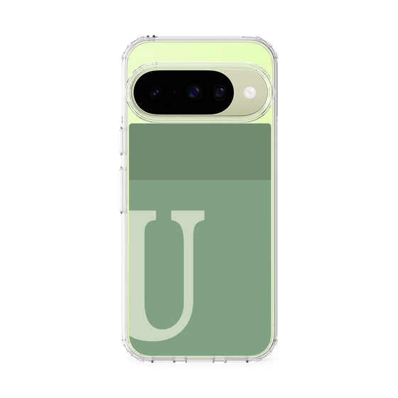 Slim Protection Case［ Original - initial two tone - U green ］