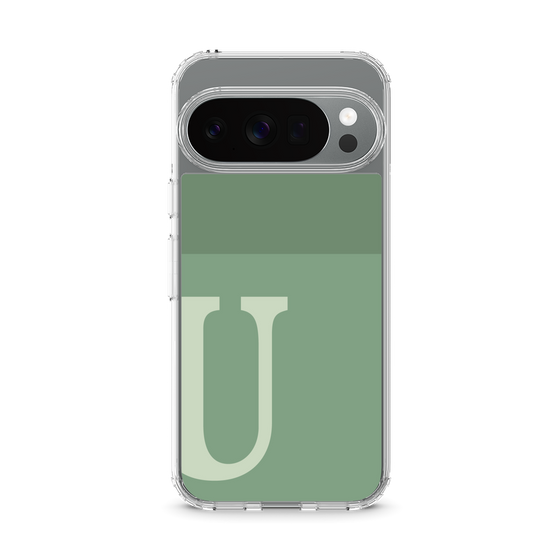 Slim Protection Case［ Original - initial two tone - U green ］