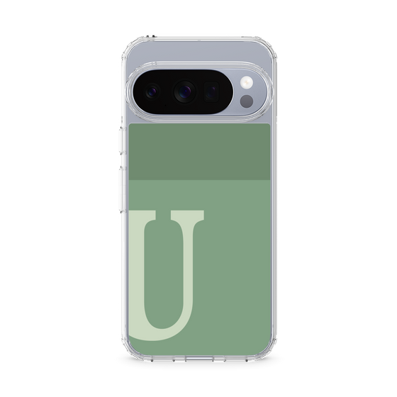 Slim Protection Case［ Original - initial two tone - U green ］