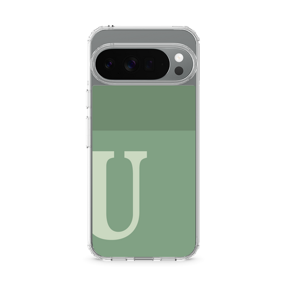 Slim Protection Case［ Original - initial two tone - U green ］