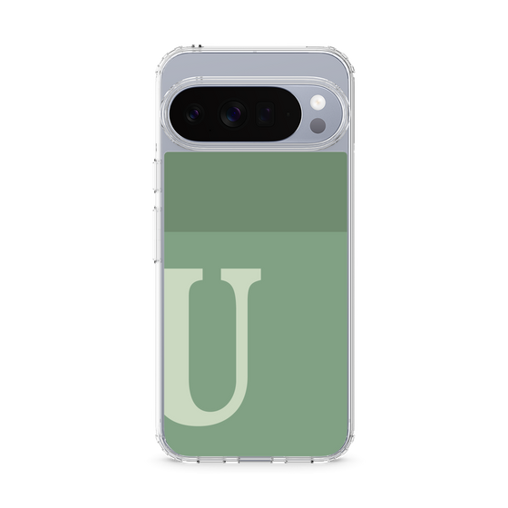 Slim Protection Case［ Original - initial two tone - U green ］