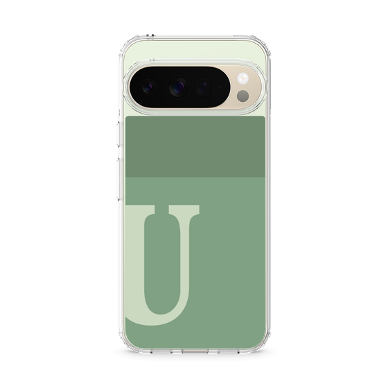 Slim Protection Case［ Original - initial two tone - U green ］