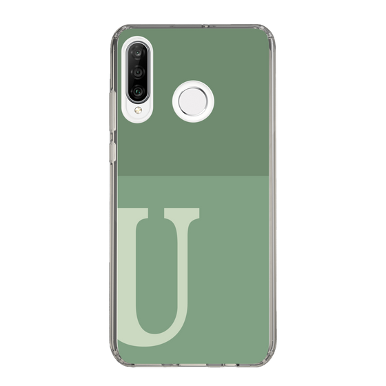 Slim Protection Case［ Original - initial two tone - U green ］