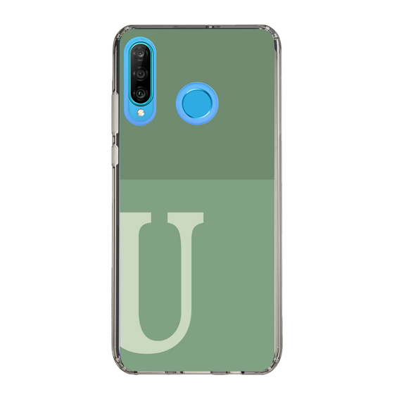 Slim Protection Case［ Original - initial two tone - U green ］