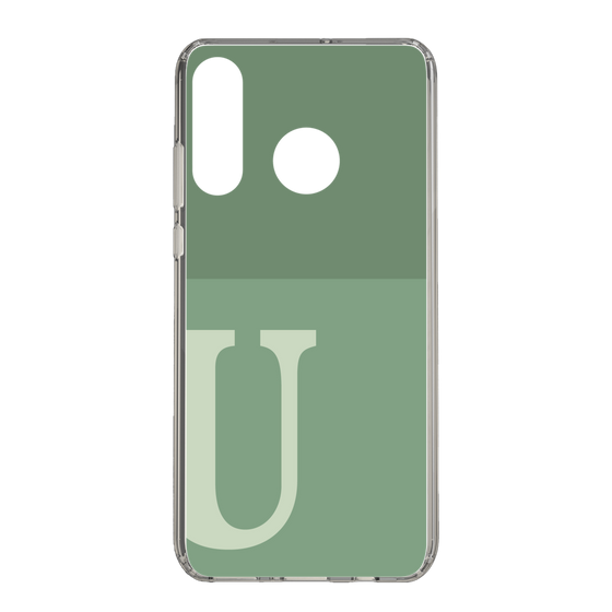 Slim Protection Case［ Original - initial two tone - U green ］