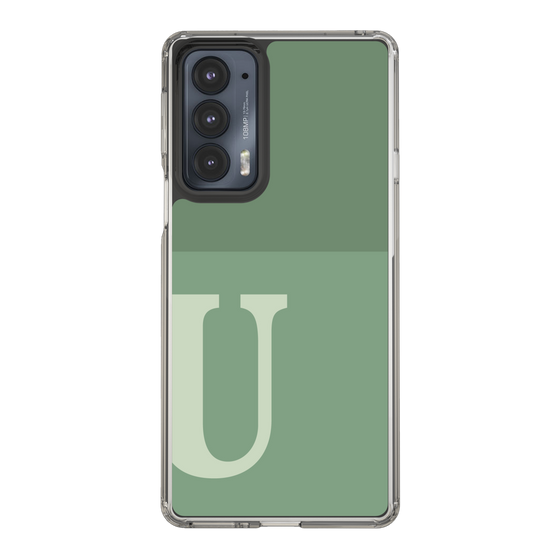Slim Protection Case［ Original - initial two tone - U green ］
