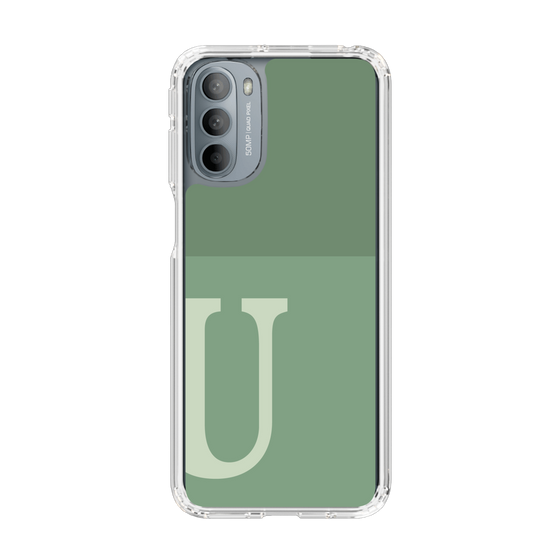 Slim Protection Case［ Original - initial two tone - U green ］