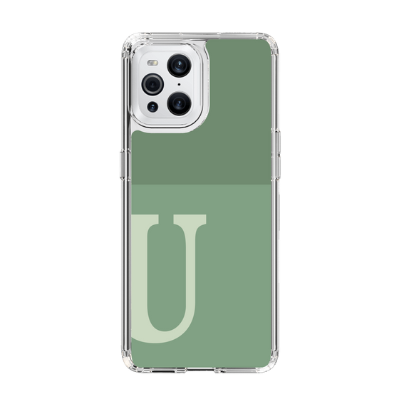 Slim Protection Case［ Original - initial two tone - U green ］
