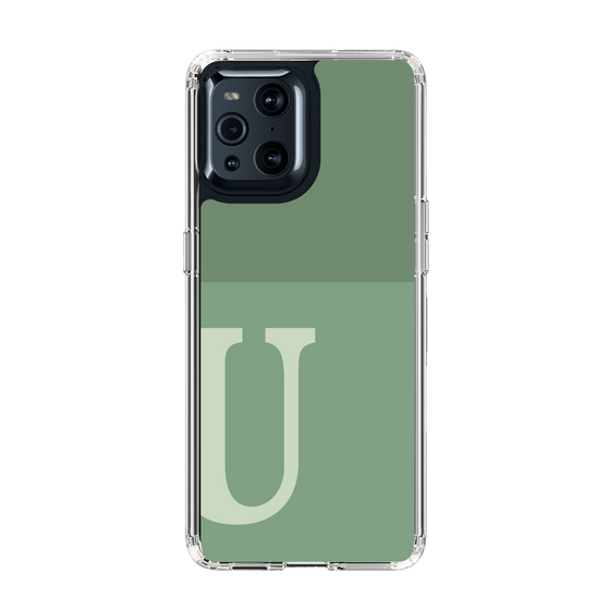 Slim Protection Case［ Original - initial two tone - U green ］