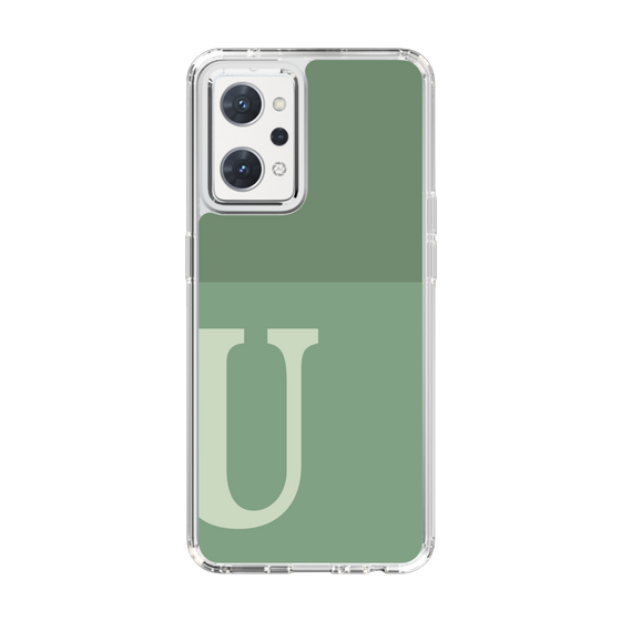Slim Protection Case［ Original - initial two tone - U green ］