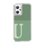 Slim Protection Case［ Original - initial two tone - U green ］