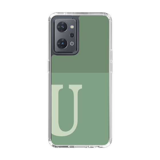 Slim Protection Case［ Original - initial two tone - U green ］