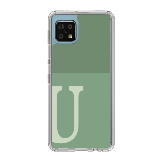 Slim Protection Case［ Original - initial two tone - U green ］