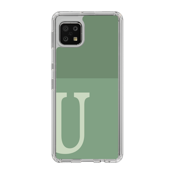 Slim Protection Case［ Original - initial two tone - U green ］