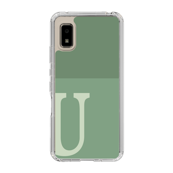 Slim Protection Case［ Original - initial two tone - U green ］